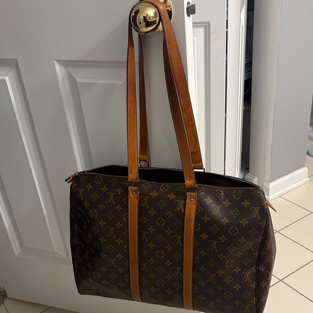 Louis Vuitton Dark Brown Monogram Travel Tote